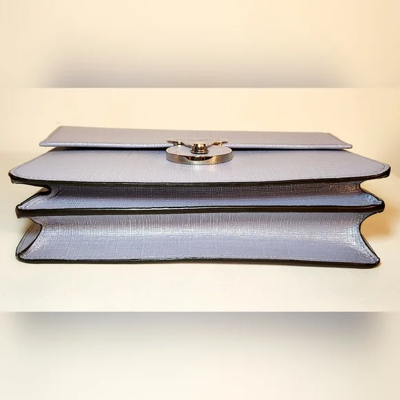 Henri bendel Warren Street chain detail light blue crossbody shoulder bag - Picture 5 of 6